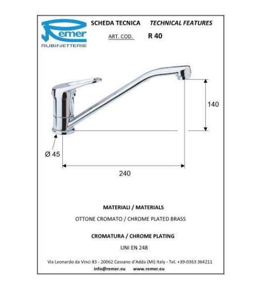 KITCHEN MIXER REMIX REMER R402