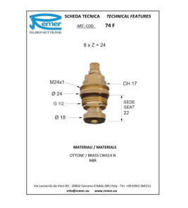 REMER HEAD VALVE 74F