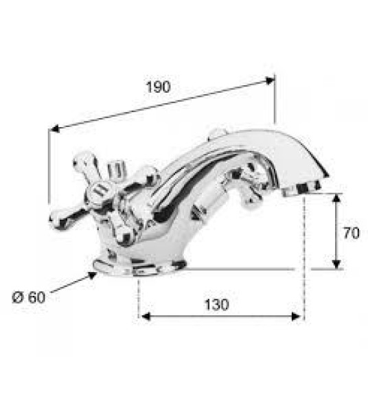 WASH BASIN MIXER LIBERTY 13LI