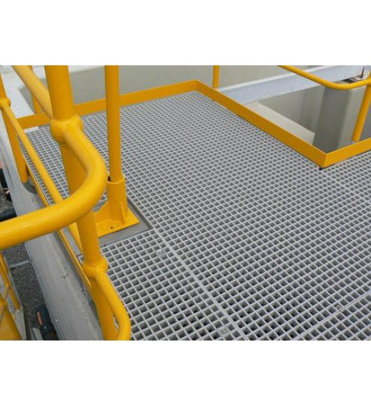 FIBREGLASS GRATING 1000X2000X25MM (30X30) GREY