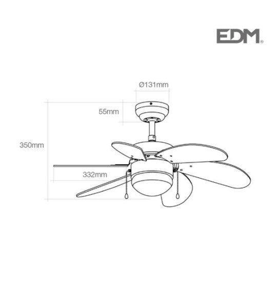 CEILING FAN ARAL WENGE 50W 76CM
