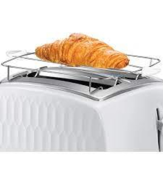 TOASTER 2-SLICE WHITE HONEYCOMB RUSSELL HOBBS