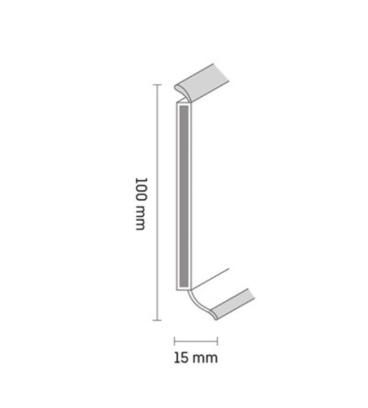 PVC MDF CORE SKIRTING 4`` (10X515CM)  WHITE