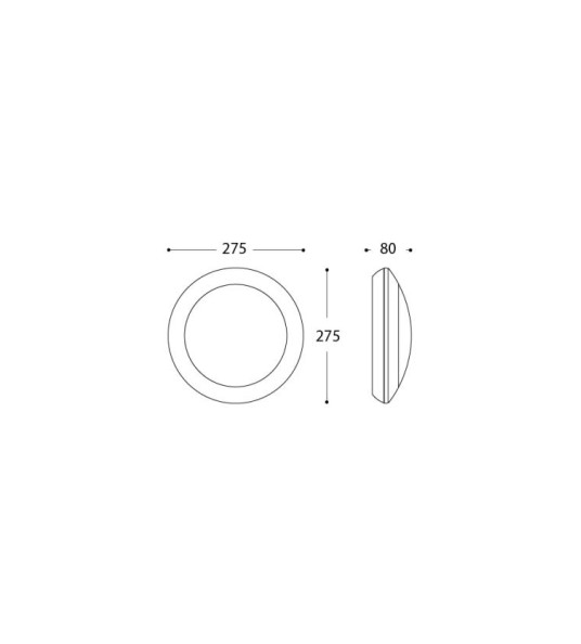 LIGHT FITT E27 BERTA BLACK ROUND