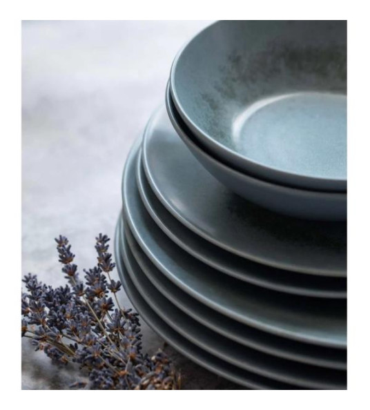 12PC REACTIVE BLUE DINNER SET