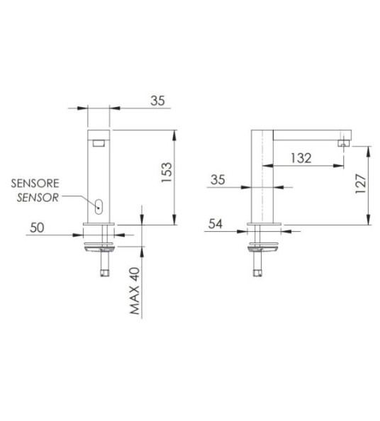 SENSOR CONTROL BASIN MIXER SE17