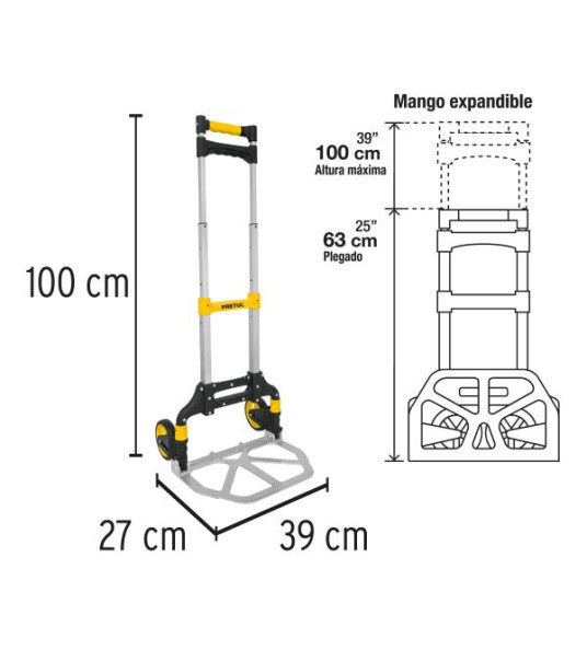 FOLDING HAND TRUCK 100KG