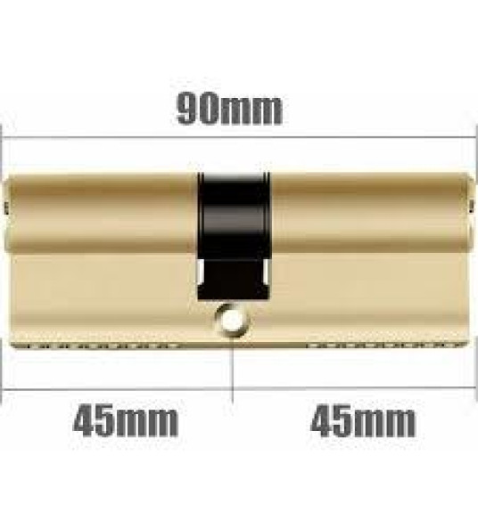 CYLINDER `EURO` 90MM BRASS