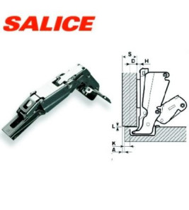 SALICE 165` HINGE (FULL OVERLAY DOORS)