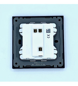 SWITCH 1G 2W BLACK BROADWAY