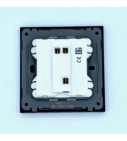 SWITCH 1G 2W BLACK BROADWAY