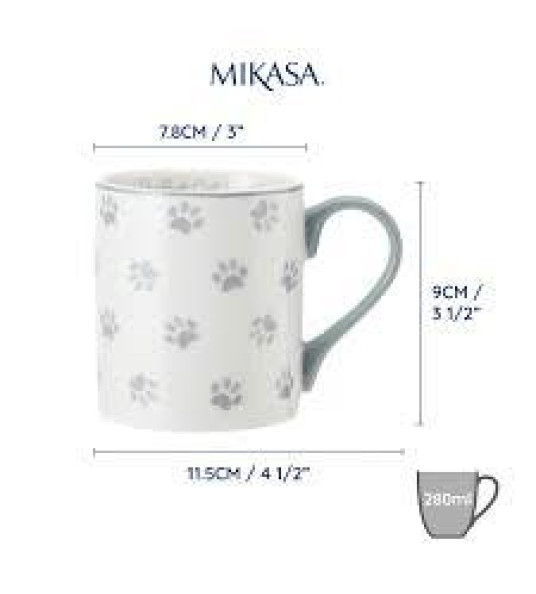 MIKASA FINE CHINA MUG PAWS 280ML