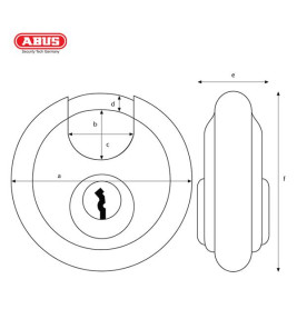 ABUS DISKUS 26/70 PADLOCK 70MM