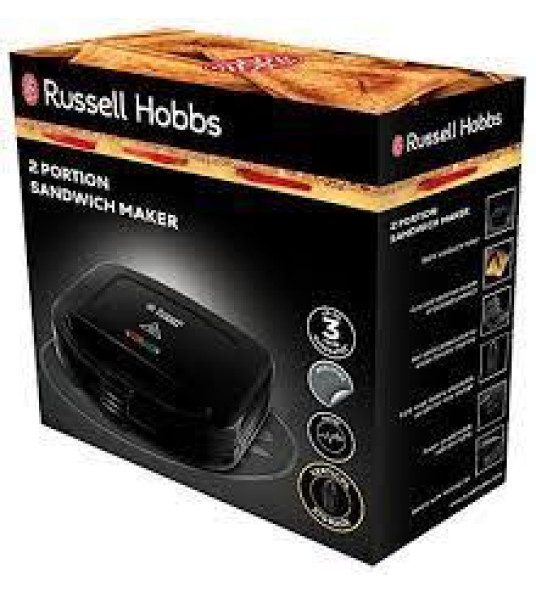 SANDWICH TOASTER 2S BLACK RUSSELL HOBBS