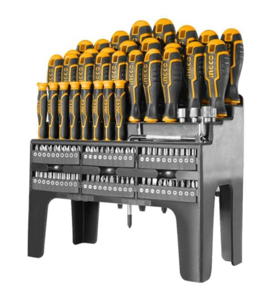 INGCO 100PC SCREWDRIVER & BIT SET HKSD10028