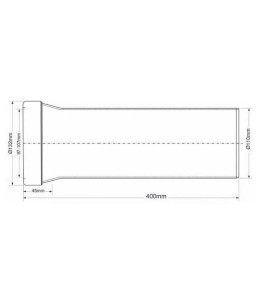 LONG WC CONNECTOR (400MM) MCALPINE