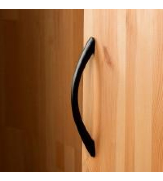 MATT BLACK ALUMINIUM HANDLES 128MM 4PCS