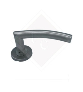 BRUSHED STEEL BENT LEVER HANDLE 008