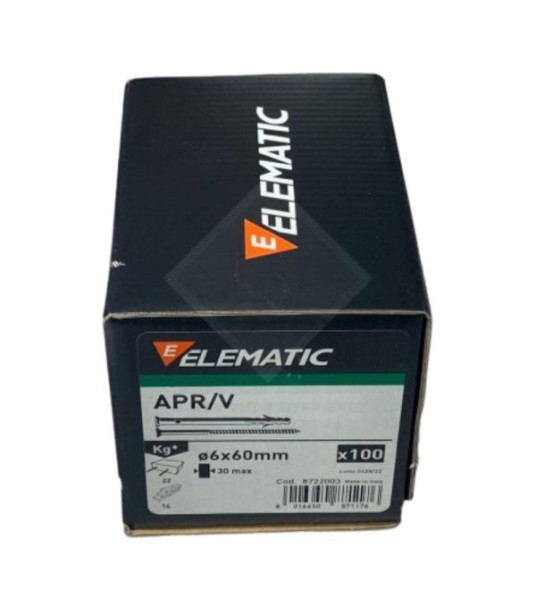 FIXING SCREWS 6X60MM 100PCS