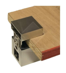 SHELF CLIP CUBES BRUSHED NICKEL 2PC