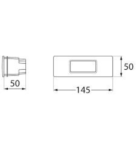 LIGHT FITT NINA150 GREY R7S RECESSED