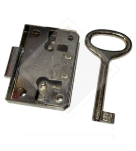 WARDROBE LOCK 20MM BACKSET 35X50MM