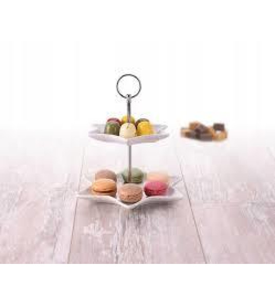 2-TIER STAR CAKE STAND 16CM & 21CM