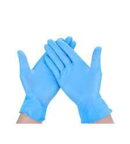 BLUE NITRILE GLOVES LARGE 8PCS STABLU