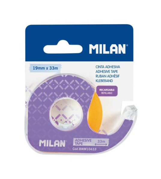 CLEAR ADHESIVE TAPE 19MM 33M IN DISPENSER