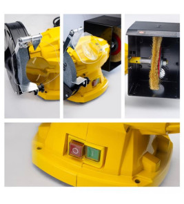 BORMANN BENCH GRINDER WITH BRUSH 150MM