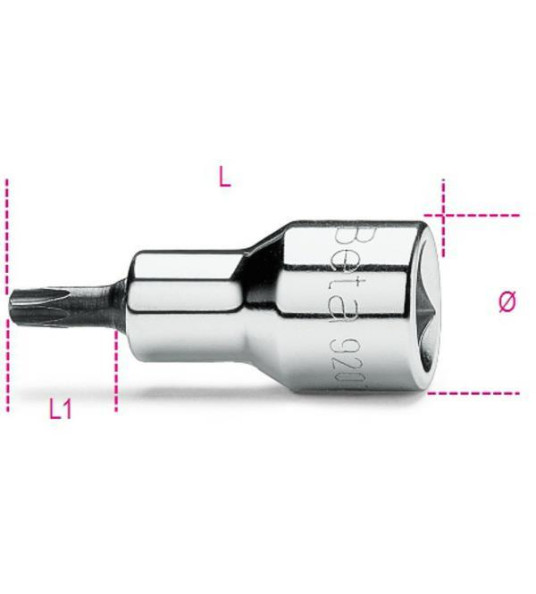 SOCKET 1/2`DR TX30L BETA