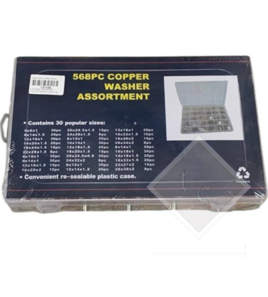 COPPER WASHER ASSORTMENT 569PCS