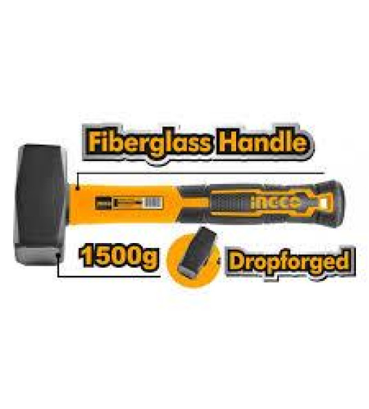 STEEL MALLET FIBRE HANDLE 1500G INGCO
