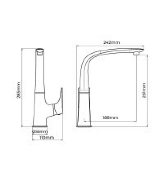 HIGH SPOUT SINGLE LEVER MIXER CASCAIS