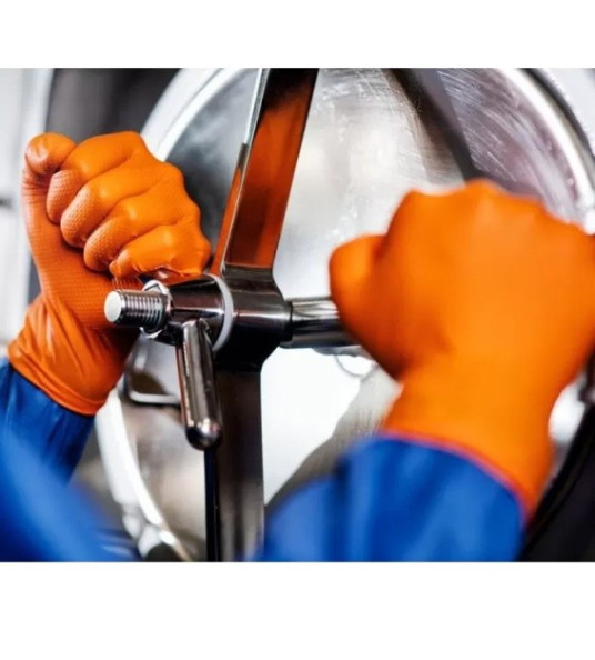 DISPOSABLE GLOVES GOGRIP M ORANGE 50PCS