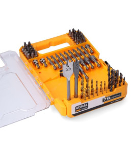KOMA 76PC SCREWDRIVER & DRILL BITS