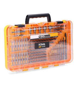 KOMA 120PC SCREWDRIVER & DRILL BITS
