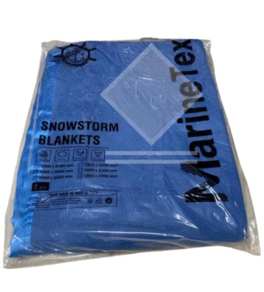 BLANKET 150X200CM POLYESTER NAVY MARINETEX