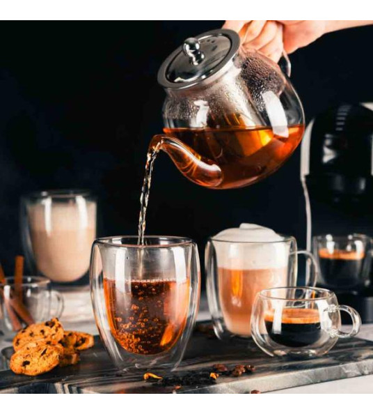 TEA POT 1.1L BOROSILCATE LUIGI FERRERO