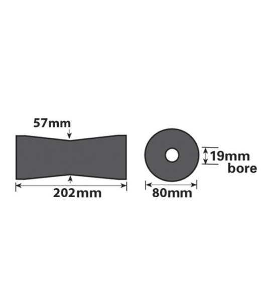 TRAILER V-ROLLER 8`` MP4622