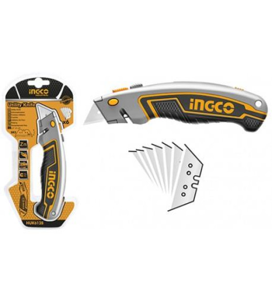 RETRACTABLE UTILITY KNIFE INGCO 6128