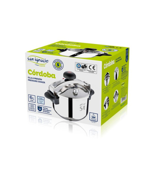 PRESSURE COOKER 6L 22CM CORDOBA SAN IGNACIO