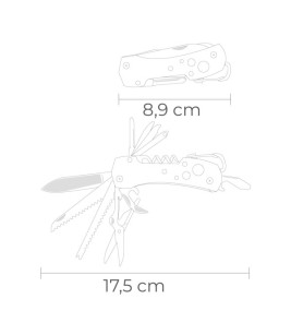MULTITOOL WITH CARABINER BLACK