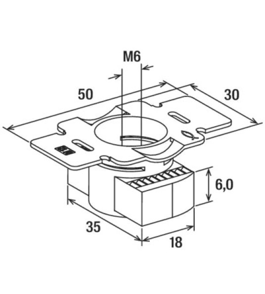 NUT M6 FOR UNISTRUT FCN CLIX P M06