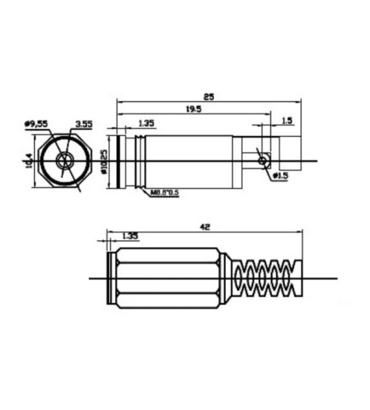 JACK SOCKET 3.5 MONO
