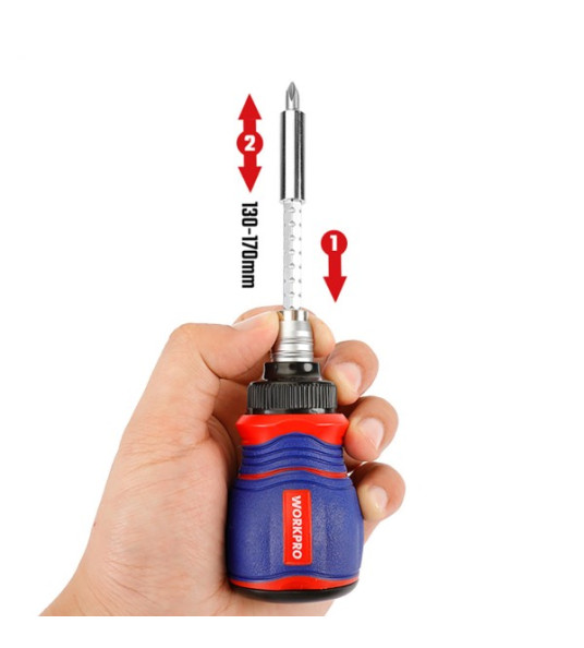 11PC RATCHET SCREWDRIVER & BIT SET