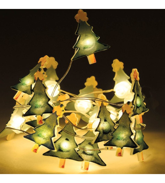 BATTERY FAIRY LIGHTS DECORATED 20-LED 105CM