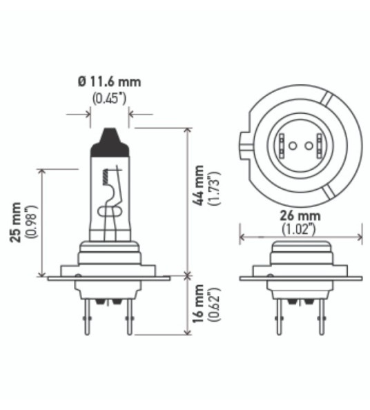 HALOGEN LAMP H7 12V 55W