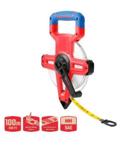 OPEN FIBERGLASS TAPE MEASURE 100M WORKPRO