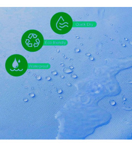 BASIC SHOWER CURTAIN BLUE 180X180CM EXMA